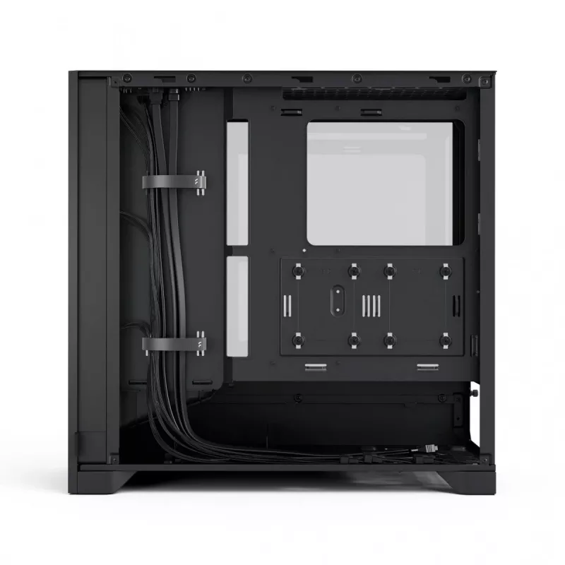 PC korpus Fractal Design Pop 2 Air Must TG RGB Midi Tower — ATX/Micro‑ATX/Mini‑ITX, 3x120mm ees, 1x120mm taga, 2.5 tolli+3.5 tolli pesad