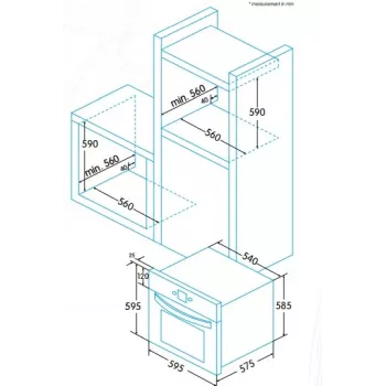 Sisseehitatav ahi Edesa EOE-8060 P X, elektriahi