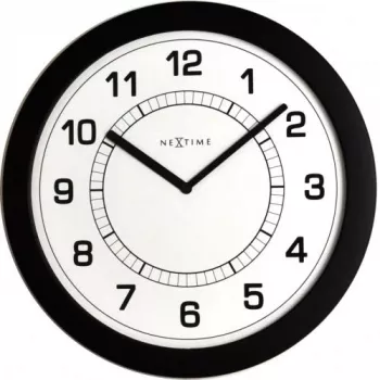 NeXtime kell 3045zw Super Slim, Ø28 cm, sein, must