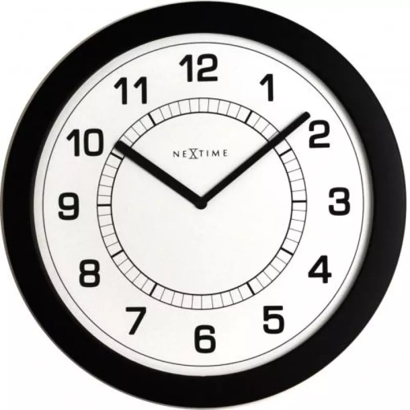 NeXtime kell 3045zw Super Slim, Ø28 cm, sein, must
