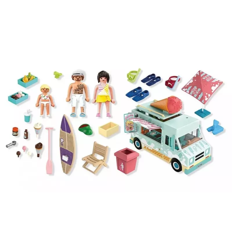 PLAYMOBIL Playset Jäätiseauto ja surfipood 71904 figuuridega