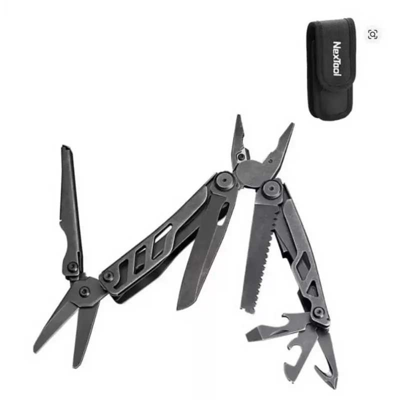 Multitööriist Nextool Mini FLAGSHIP NE20122 — 10-in-1 kompaktne roostevabast terasest multitööriist, must, 67×27×17 mm, 83 g