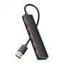 USB 3.2 Gen 2 5-in-1 Multiport Hub Vention CHOBB — 5 porti (4× USB 3.2 Gen 2 Type-A, 1× USB 3.2 Gen 1 Type-A), 0,15 m, ABS, must