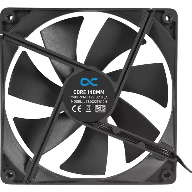Alphacool Core 140mm PWM korpuse ventilaator 2500rpm must