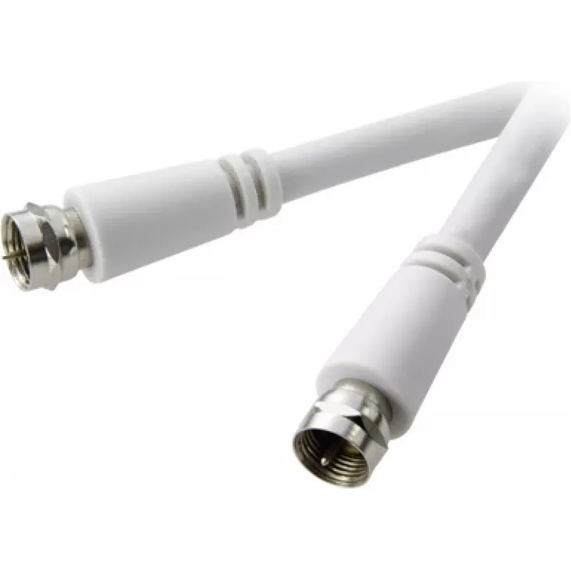 SpeaKa Professional SAT-ühenduskaabel [1x F-pistik - 1x F-pistik] 1,50 m 90 dB Valge (SP-7870000)