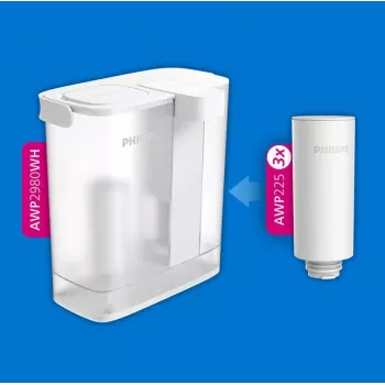 Veefiltrikassetid Philips AWP225S/5 3-pack – pehmendavad asendusfiltrid