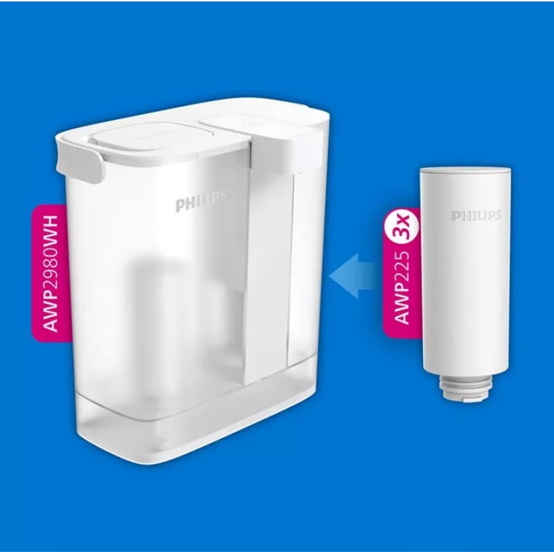 Veefiltrikassetid Philips AWP225S/5 3-pack – pehmendavad asendusfiltrid