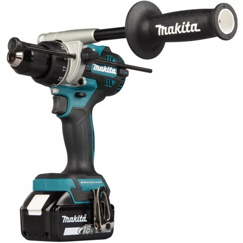 Juhtmeta lööktrell DHP492RTJ, 18 V (sinine/must, 2x liitiumioonakut 5,0 Ah, MAKPAC Gr.2)