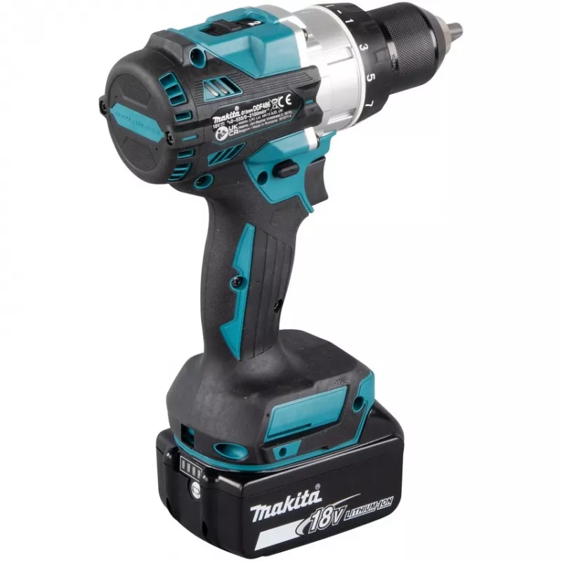 Makita DDF486RTJ puur 2100 p/min 2,6 kg Must, Sinine