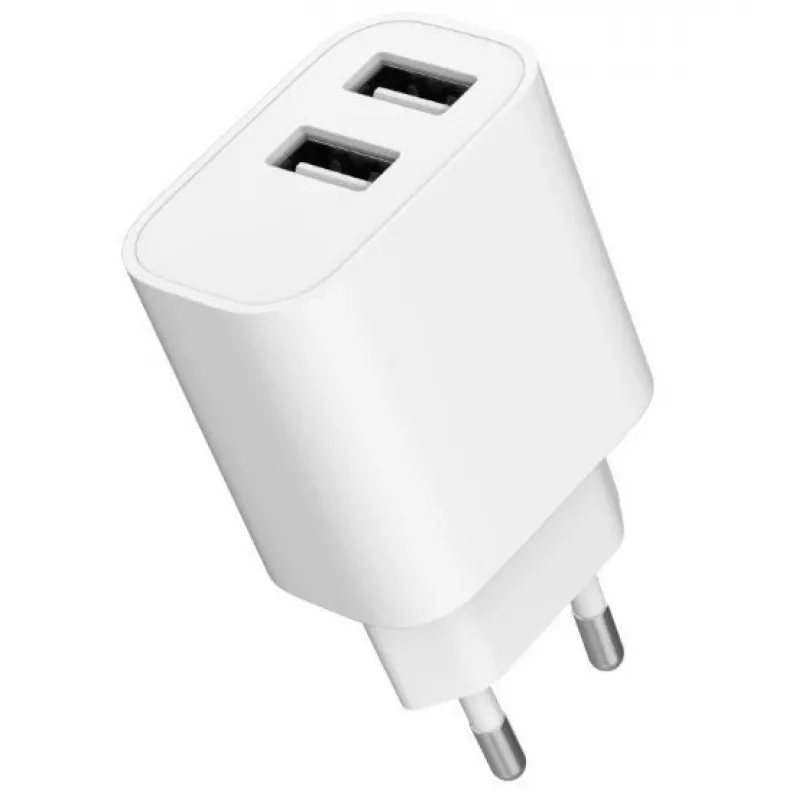 Laadija Gembird TA-UC-2A12-01 siseruumides AC 2.4A 2 USB valge
