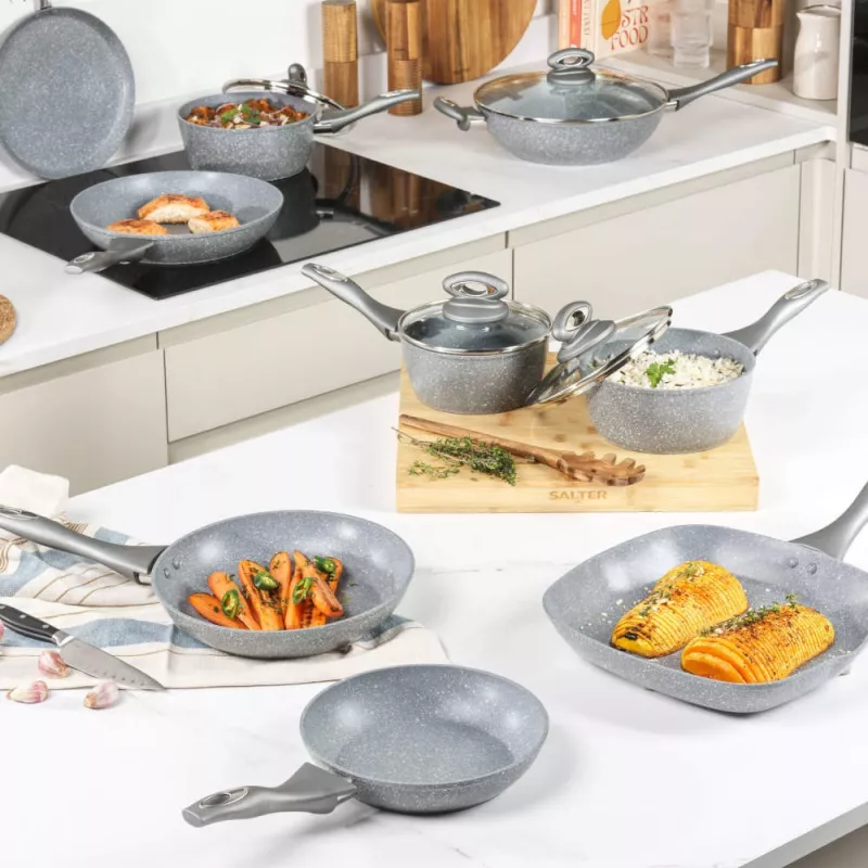 Grillpann Salter 28 cm mittenakkuva marmorkattega