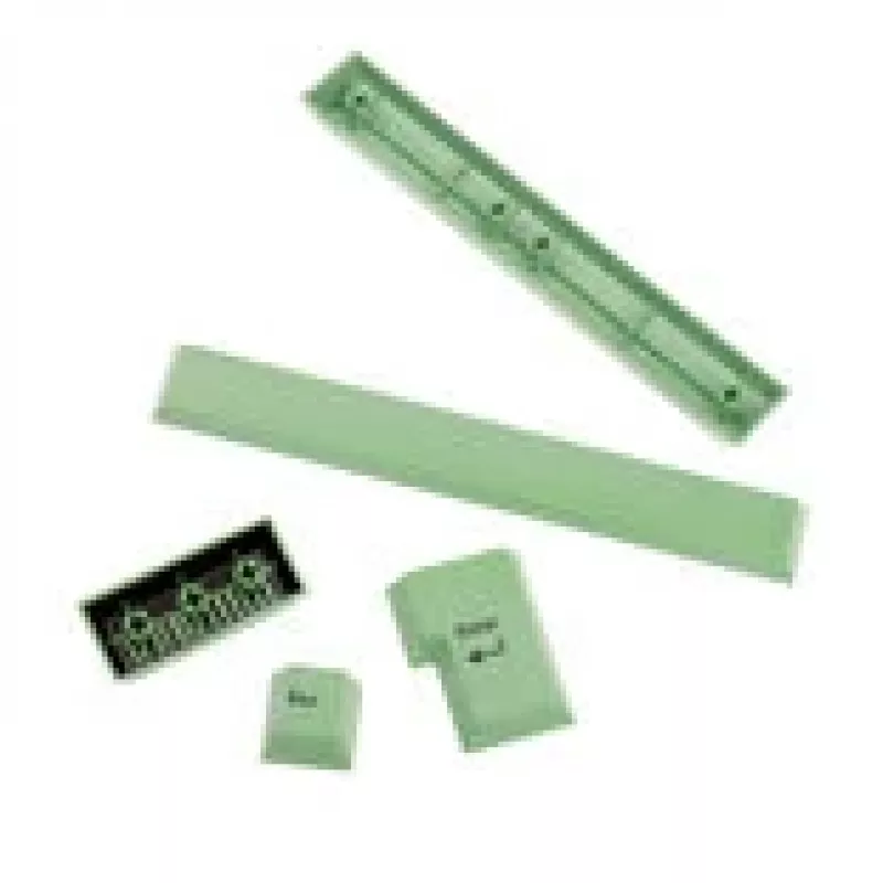 GMK Additional Kit, ABS Keycaps, Double-Shot, Expansion Set for ISO & ANSI - Pastel Green