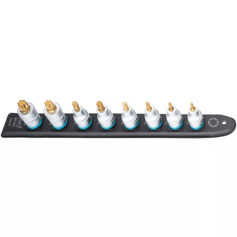 Torx-otsakukomplekt Hazet 992T-SR/8 — 8-osaline lühike Torx T20–T60
