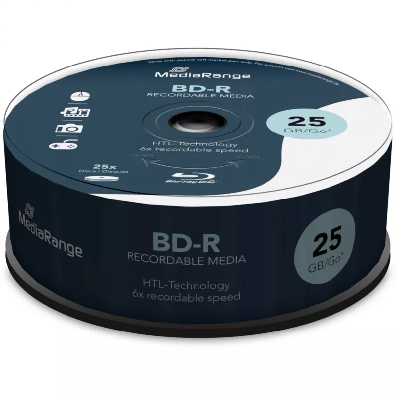 BD-R tühiplaat MediaRange MR514 25 GB 25 tk