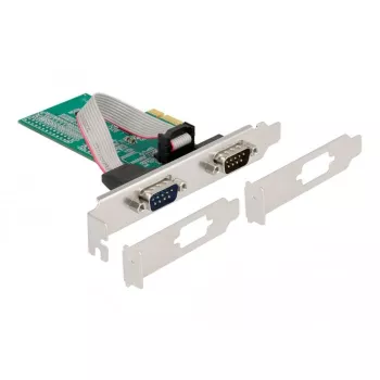 DeLOCK 89555 PCIe jadaliidese adapterkaart - 2 x RS-232
