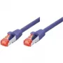 Tecline exertis Connect - ühenduskaabel - RJ-45 (M) kuni RJ-45 (M) - 5 m - SSTP-kaabel - CAT 6 - halogeenivaba - lilla (71505V)