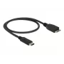 USB-kaabel DeLOCK 0,5 m USB3.1 C - MicroUSB3.1 B