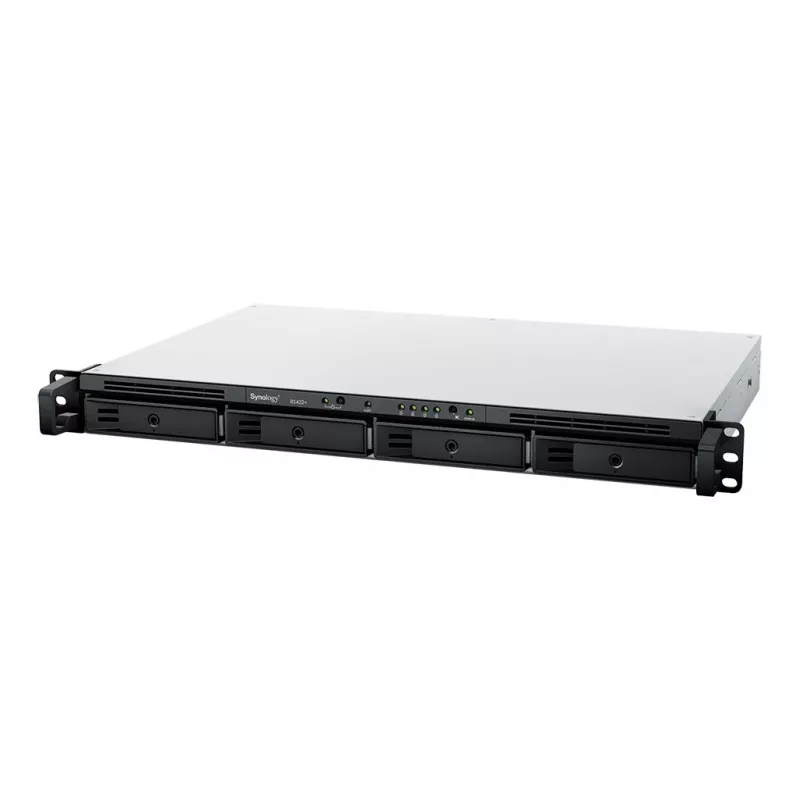 Synology RackStation RS422+ NAS/salvestusserver Rack (1U) Ryzen Embedded R1600 2 GB DDR4 DSM Must