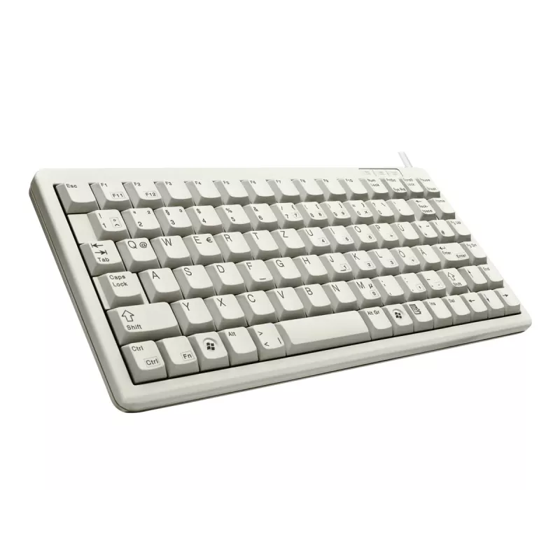 Cherry G84-4100 kompaktne klaviatuur, helehall, USB/PS/2