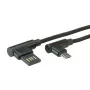 ROLINE USB 2.0 kaabel, nurga all, Type A pööratav - Micro B, ST/ST, must, 0,8 m (11.02.8720)