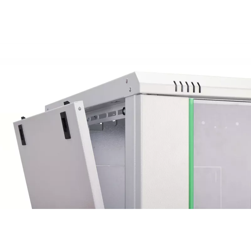 Seinale kinnitatav 19-tolline riiulikapp DIGITUS Dynamic-N DN-37106 — 9U, 600x600 mm, IP20, võtmelukk