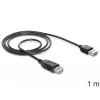 USB-kaabel DeLOCK EASY-USB 2.0-A 1 m must