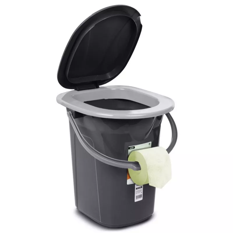Portable toilet bucket GreenBlue GB320AG — lightweight Tourist model, compact portable waste container