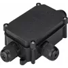 Wentronic Goobay IP-66 kaitsekarp klemmiplokkidele PG9, must - 3 kaabli ohutuks ühendamiseks (56660)