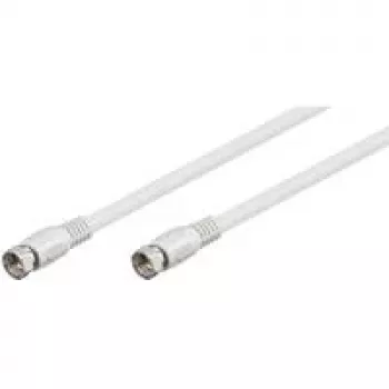 Wentronic Goobay SAT-ühenduskaabel, 100% varjestatud, valge, 3,5 m - F-pistik F-pistik (27498)