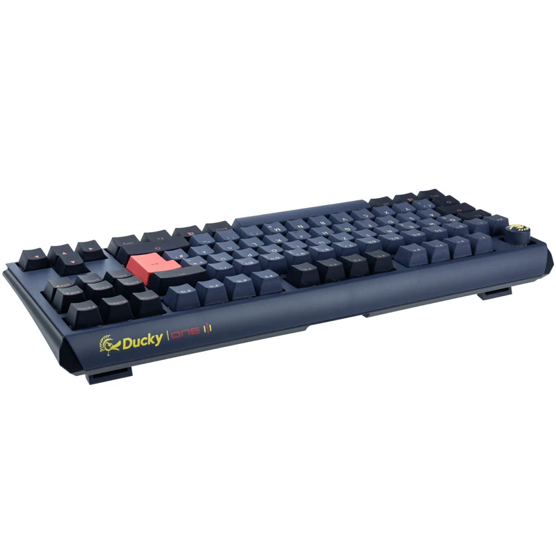 Ducky One 3 TKL klaviatuur, mängimiseks, USB, sinine
