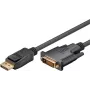 Wentronic Goobay DisplayPort-DVI-D adapterkaabel 1.2, must, 5 m - DisplayPort-pistik > DVI-D-pistik Dual-Link (24+1-kontaktiline) (51963)