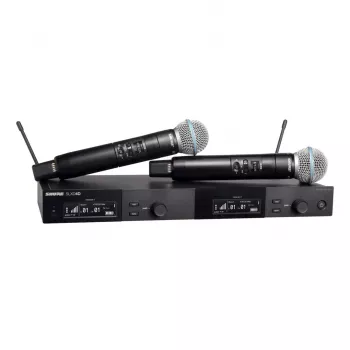 Shure SLXD24DE/B58-G59 - kahe saatja/käsimikrofoniga digitaalne juhtmeta süsteem (470–514 MHz)