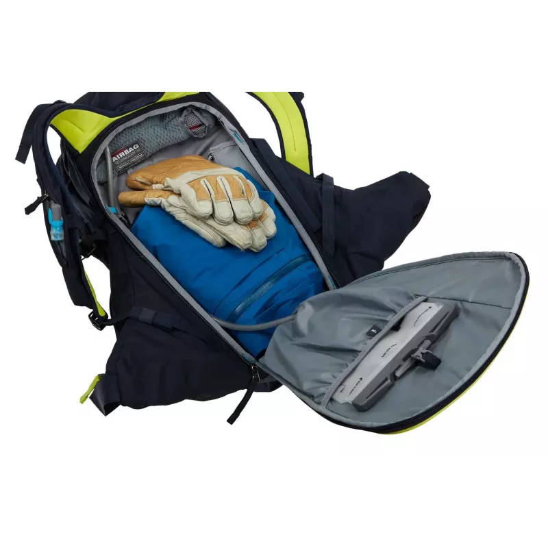 Thule 3610 Upslope 35L eemaldatava õhupadja 3.0-ga valmis suusa- ja lumelauaseljakott Lime Punch