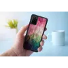 Telefonikaitse iKins Samsung Galaxy S20+ jaoks — vesilille kujundus, must
