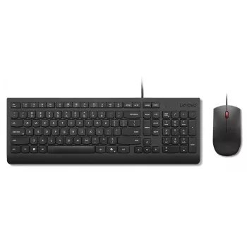 Juhtmega klaviatuuri ja hiire komplekt Lenovo Essential 4X31R64445 — USB-juhtmega täissuuruses klaviatuur ja juhtmega USB-hiir