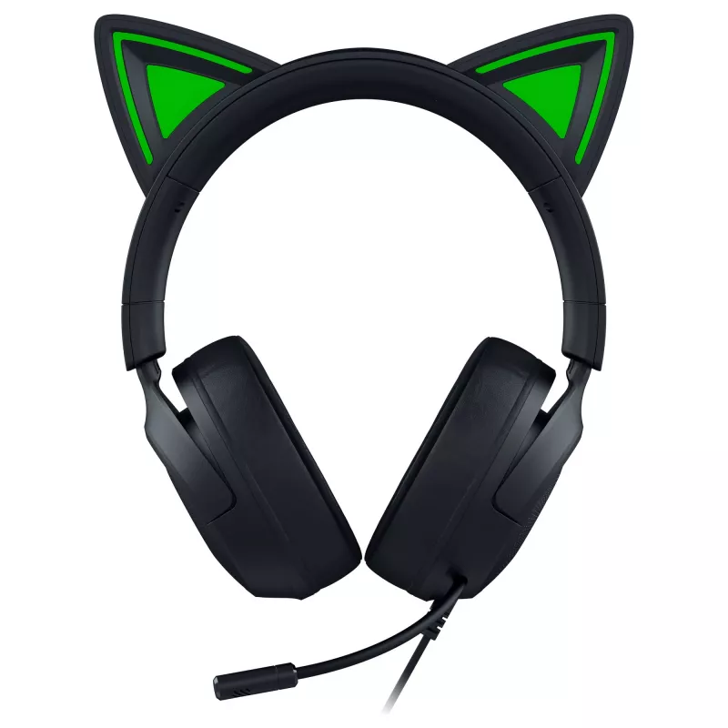 Juhtmega mänguri peakomplekt Razer Kraken Kitty V3 X — kõrvapealne, integreeritud mikrofon