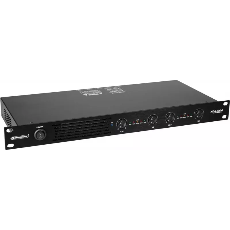 4-kanaliline D-klassi võimendi Omnitronic XDA-1204 1200W RMS