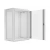 Lanberg seinale paigaldatav paigaldusrack-kapp 19'' 18U 600x450mm hall (klaasuks)