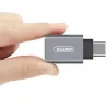 UNITEK Y-A025CGY kaabli liides/sugupuu adapter USB Type-C USB Type-A Metallic
