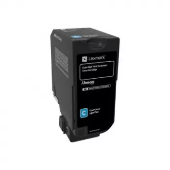 Lexmark 74C2HCE toonerikomplekt tsüaan Return Program Corporate. 12K lehekülge jaoks