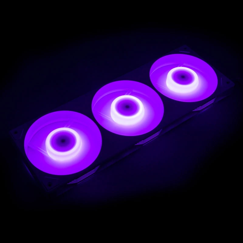 AKASA Vegas A36 120mm ARGB korpuseventilaatorid - valge (3-pack)