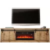 TV kapp Cama Meble GRANERO koos kaminakapiga, Wotan tamm, 2000×350×567 mm, 2 ust, 2 riiulit
