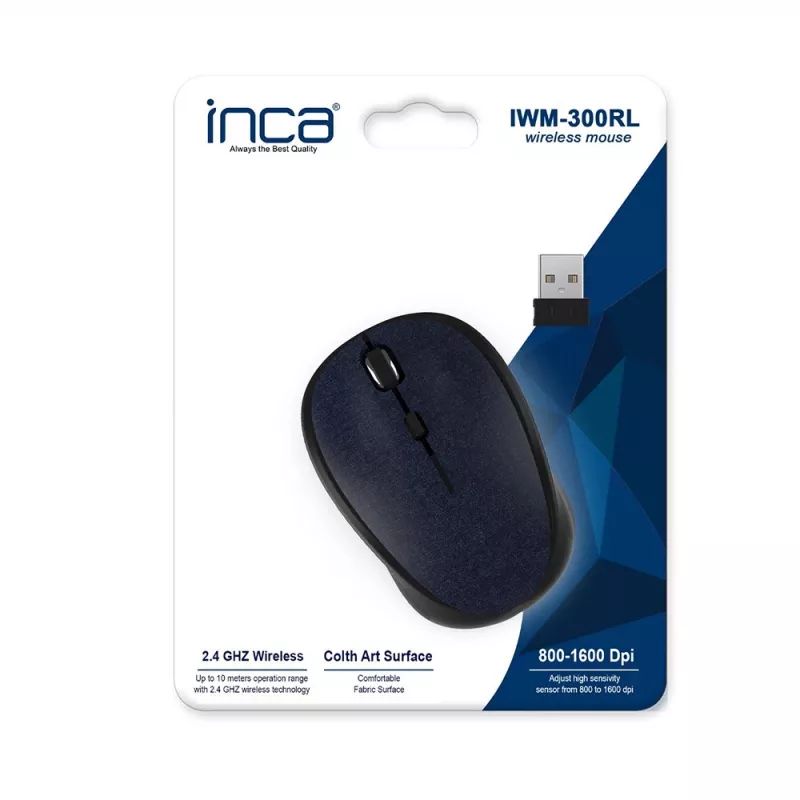 Cian Technology GmbH INCA hiir IWM-300RL Nano-USB juhtmevaba 1600 DPI riidest BL jaemüük – hiir