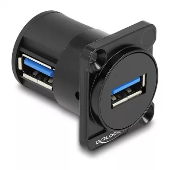 DeLOCK D-tüüpi moodul USB 2.0 tüüp-A-pesa-emanele 90° nurgaga