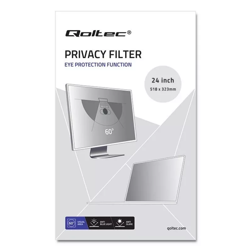 Privaatsusfilter Qoltec 51061 61 cm (24 tolli) monitorile