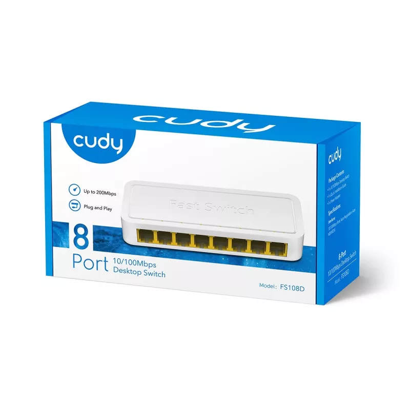 Võrgukommutaator Cudy FS108D Fast Ethernet 10/100