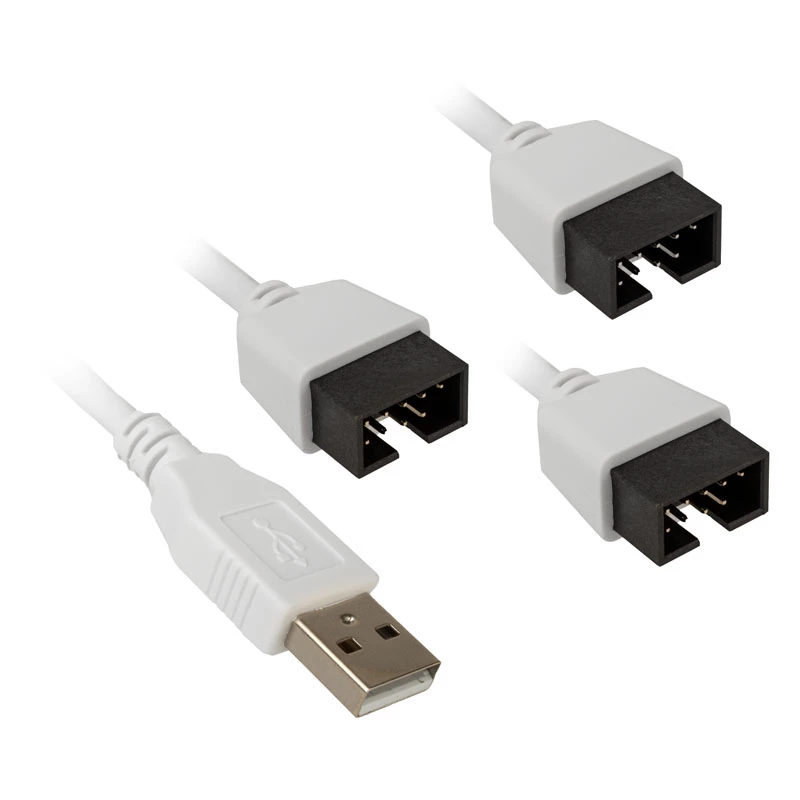 USB-jaotur Lian Li PW-U2TPAW, isane A-tüüp, 1 - 3 IDC 9 pin