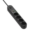 Pistikupesade rida ColorWay CW-CHE44PDB — 4 vahelduvvoolupesa, 2 USB-porti
