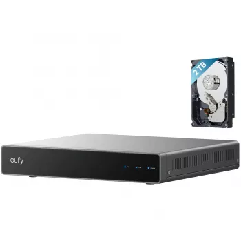 Võrgusalvesti Eufy S4 — 8-kanaliline NVR, 4K (3840x2160), 2 TB HDD, laiendatav kuni 16 TB, must/hall