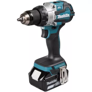 Makita DHP489RTJ akukruvikeeraja/löökkeeraja 1800 p/min Must, Sinine